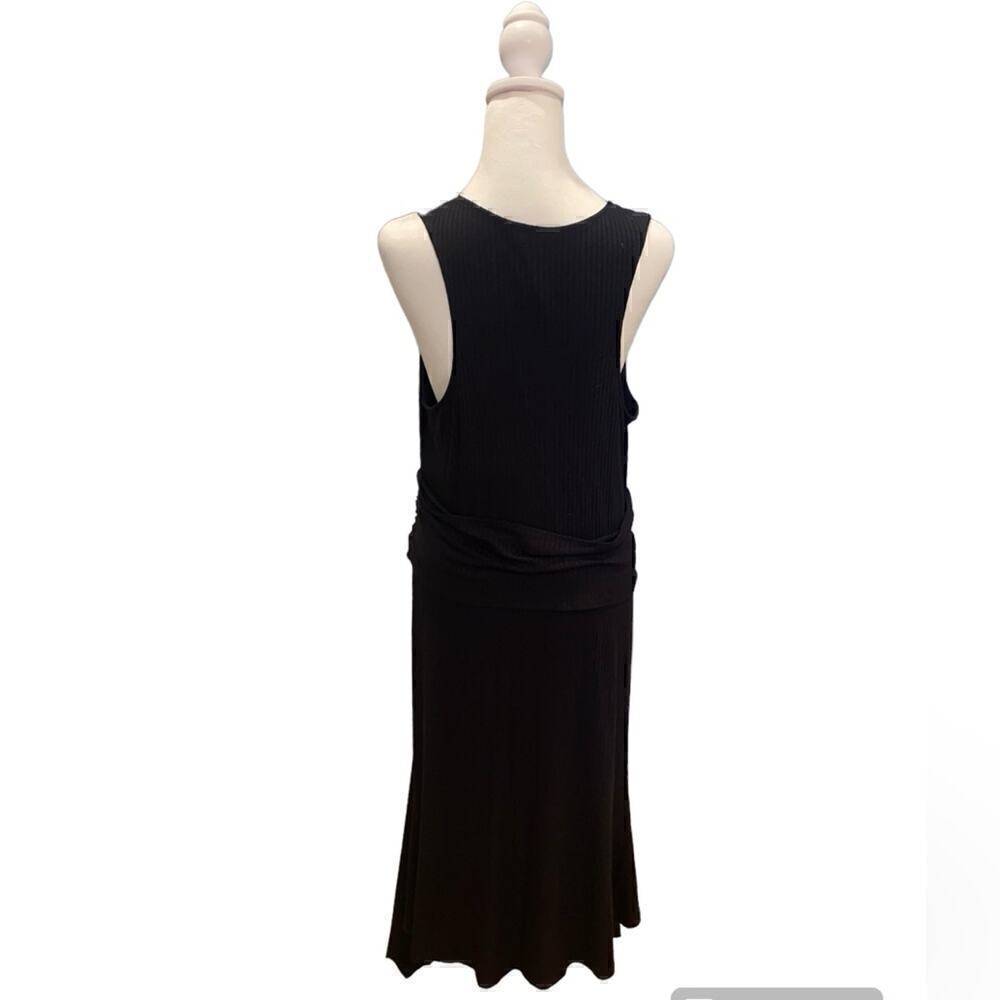 Anthropologie Black Ribbed Tank Kingslover Dress - Picture 2 of 6